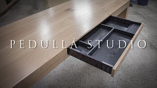 PEDULLA STUDIO  Building a White Oak Office Desk [upl. by Neltiac]