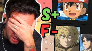 I Asked 100 Anime Fans To Make A Main Character Tier List ANGRY REACTION [upl. by Bellew]