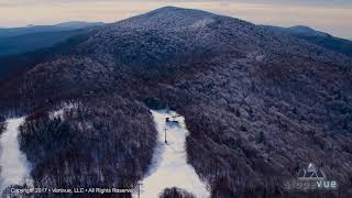 Middlebury Snow Bowl Aerial Overview by Slopevuecom [upl. by Zinnes]