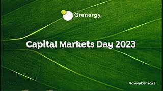 Grenergy Capital Markets Day 2023 [upl. by Rist]