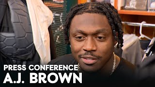 Eagles Press Conference AJ Brown  November 22 2024 [upl. by Kcirdot]