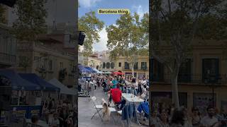 Barcelona public dance  street event  Street Dance  Spanish people  Cataluña people Sunday beer [upl. by Thorin]