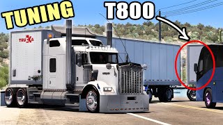 DOBLE Trailer TUNING de TRUCKA Kenworth T800 Ruta por Sonora American Truck Simulator [upl. by Niro]