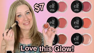 NEW elf ✨LUMINOUS✨ Putty Blushes  Trying On ALL 6 Shades Wear Test [upl. by Airdnat263]