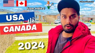 CANADA vs USA in 2024 🇨🇦 Best to Move amp Study  🇺🇸 [upl. by Ilat608]