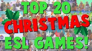 TOP 20 CHRISTMAS ESL GAMES  Linguish [upl. by Amsirahc]