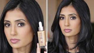 Loreal True Match Serum Foundation for Brown Skin  Review and Try on [upl. by Anwad]