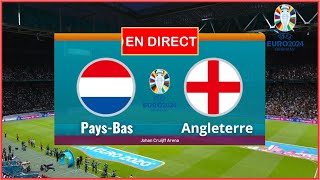 PaysBas vs Angleterre en direct Demifinale Coupe Euro 2024 Résultat match Gameplay PC pes 2021 [upl. by Eak]