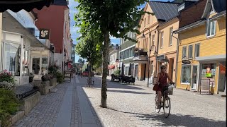 Sweden Walks Katrineholm Summer walk through sleepy Swedish small town 4K natural sound [upl. by Lunette795]