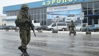 Ukraine Invasion at airport is by Russian soldiers [upl. by Thain812]