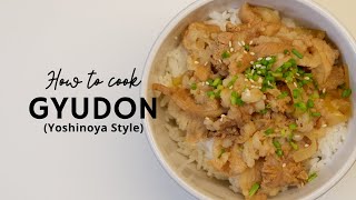 Gyudon Inspired Japanese Beef Bowl beefrecipe beef [upl. by Tcideneb]