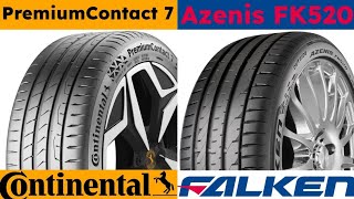 Continental PremiumContact 7 vs Falken Azenis FK520 [upl. by Rovner429]