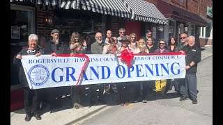 Rogersville Chamber of Commerce celebrates ribbon cuttng for Wayfaring Massage [upl. by Atikcir]