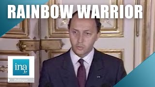 Laurent Fabius quotOui cest la DGSE qui a coulé le Rainbow Warriorquot  Archive INA [upl. by Meghan811]