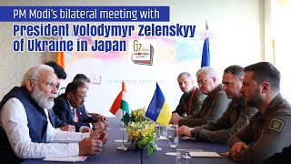 PM Modi’s bilateral meeting with President Volodymyr Zelenskyy of Ukraine in Japan [upl. by Odlavu]