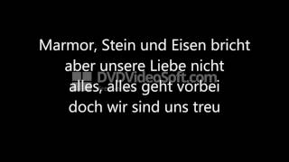 Karaoke  Marmor Stein und Eisen brichtedit426mp4 [upl. by Dnalyaw]