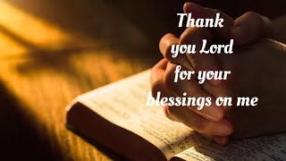 Chris Else  Thank you Lord for your blessings on me lyrics [upl. by Michale]