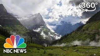 Glacier National Park’s GoingToTheSun Road  360 Video  NBC News [upl. by Wyly]