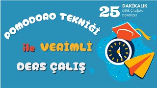 Pomodoro Tekniği İle 100 Dakika Verimli Ders Çalış  25 Dakikalık Çalışma Döngüsü  Sessiz  Alarmlı [upl. by Lucilia]