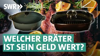 Bräter im Test Le Creuset WMF Hoffmann Ikea amp Co  Marktcheck SWR [upl. by Boycie979]