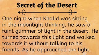 English story book quotSecret of the DesertquotLearn English  Improve your English  My Family [upl. by Zzaj]