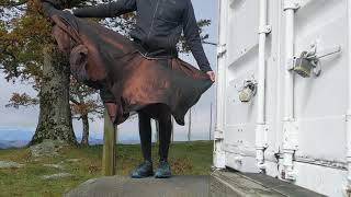 Brown taffeta skirt in the wind again [upl. by Darryl]