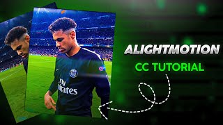 Alight Motion Football CC  Tutorial With preset [upl. by Lienad]