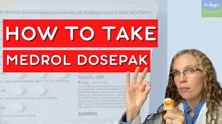 How to Take a Medrol Dosepak or 6 Day Pack of Prednisone 💊 [upl. by Els527]