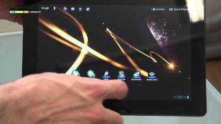 Sony Tablet S Ice Cream Sandwich handson video [upl. by Gilroy160]