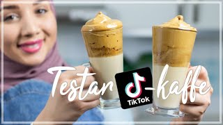 Testar virala TikTok hacks  Kaffekräm Dalgona coffee  Lär dig baka med Camilla Hamid [upl. by Gian35]