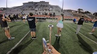 Vandegrift Marching band 2024 Lead Trumpet Headcam [upl. by Ianahs]