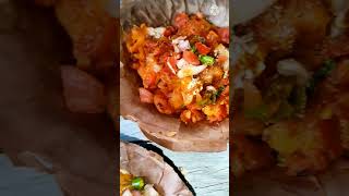 Samosa ChaatSamosa Chaat Recipe shorts [upl. by Alehtse]