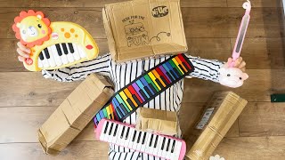 Unboxing Otamaton Melodica Roll Up Piano Lion Piano Music Calculator [upl. by Merat]