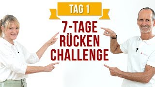 RückenChallenge – Tag 1  Ohne Rückenschmerzen in 7 Tagen [upl. by Drawets201]