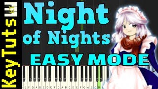 Learn to Play Night of Nights from Touhou  Easy Mode [upl. by Selrhc]