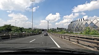 Driving from le Bourget to Herblay  Paris  4K [upl. by Mahgirb645]