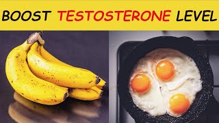 Top 7 TESTOSTERONE BOOSTING Foods Every MAN Needs to EAT [upl. by Nasus]