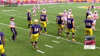 2016 Fiesta Bowl Ohio State Vs Notre Dame Skycam [upl. by Auka]