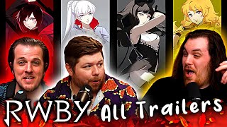 All RWBY Trailers Reaction [upl. by Casady]