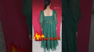 How to make Deep neck 5 Lher Kurti 🪐🌜🌹 [upl. by Lantz]