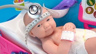 Reborn Doll Diana Checkup Doctor Visit Play Toys Baby Dolls [upl. by Osnofla]