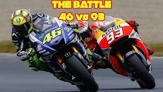 Valentino Rossi VS Marc Marquez Epic Battles [upl. by Ardnassak]