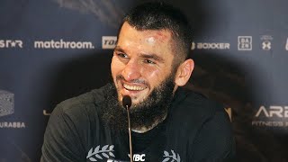 Artur Betebiev FIRST WORDS after beating Dmitry Bivol talks rematch at Post Fight Press Conference [upl. by Hamirak591]