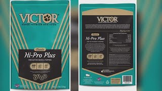 Voluntary recall for Victor Super Premium Dog Food due to possible salmonella risk [upl. by Necyrb601]