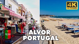 ALVOR Algarve Portugal 🇵🇹  Walking Tour 🏖️🚶 4K UHD [upl. by Brandon219]