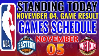 NBA STANDINGS TODAY as of November 4 2024  GAME RESULTS  NBA SCHEDULE November 5 2024 [upl. by Post]