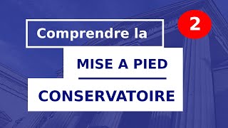 MISE À PIED CONSERVATOIRE Le guide  Chap2  5bis [upl. by Aldo]