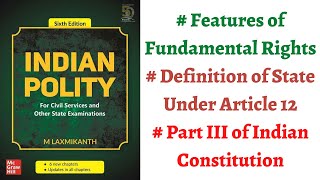 V17 Fundamental Rights Features Definition of State in Article 12 Indian Polity by M Laxmikanth [upl. by Ahsirkal]