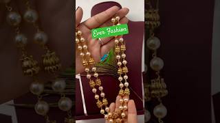 Ever Fashioned Premium goldmatt and pearls jewellery in wholesale price✅✅new today fashion [upl. by Nonnahsal]