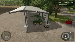 Sorghum harvest contract  Riverbend Springs FS25 02 [upl. by Yntrok263]